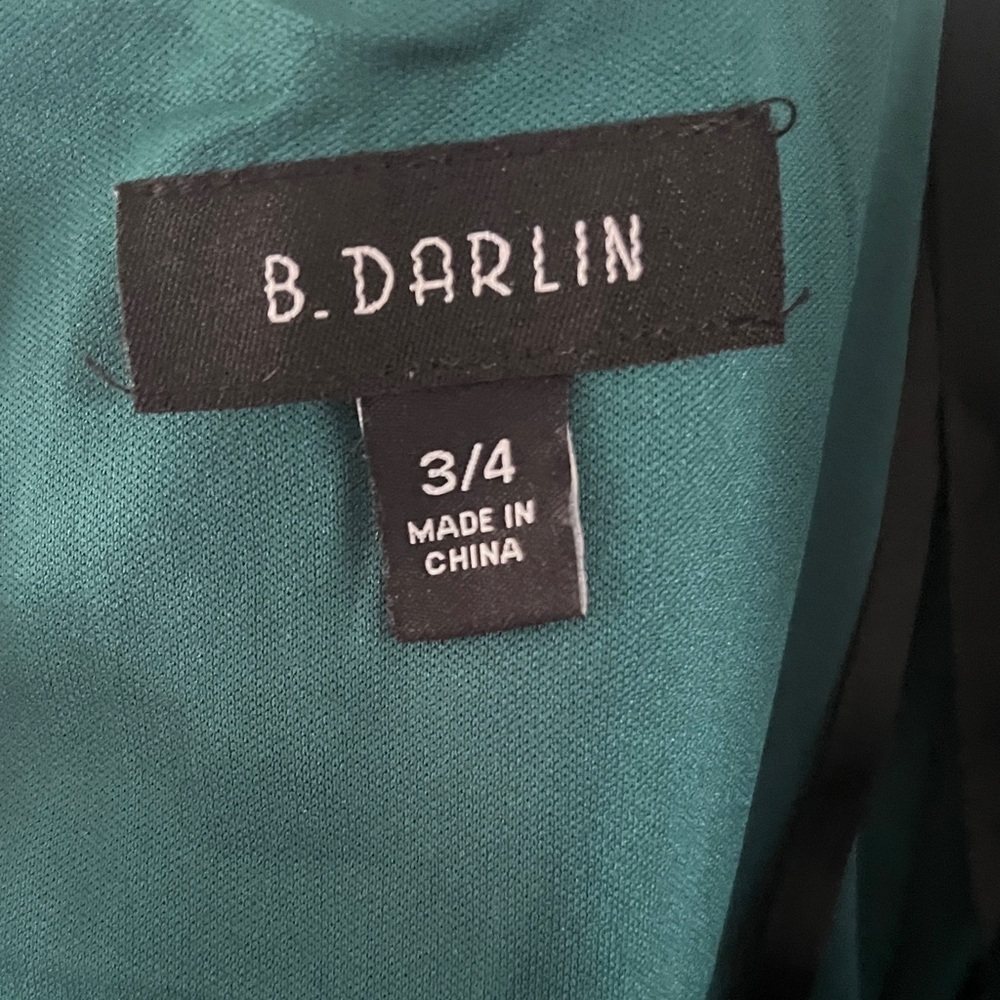 B Darlin Emerald green Satin Mini Corset Dress Sz 3/4 - Picture 6 of 9
